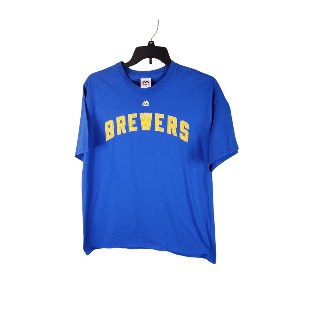 Ryan Braun Milwaukee Brewers Shirt Men’s XL Pre-Owned by Majestic